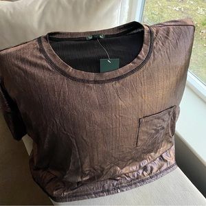 Bronze Short Sleeve Top New